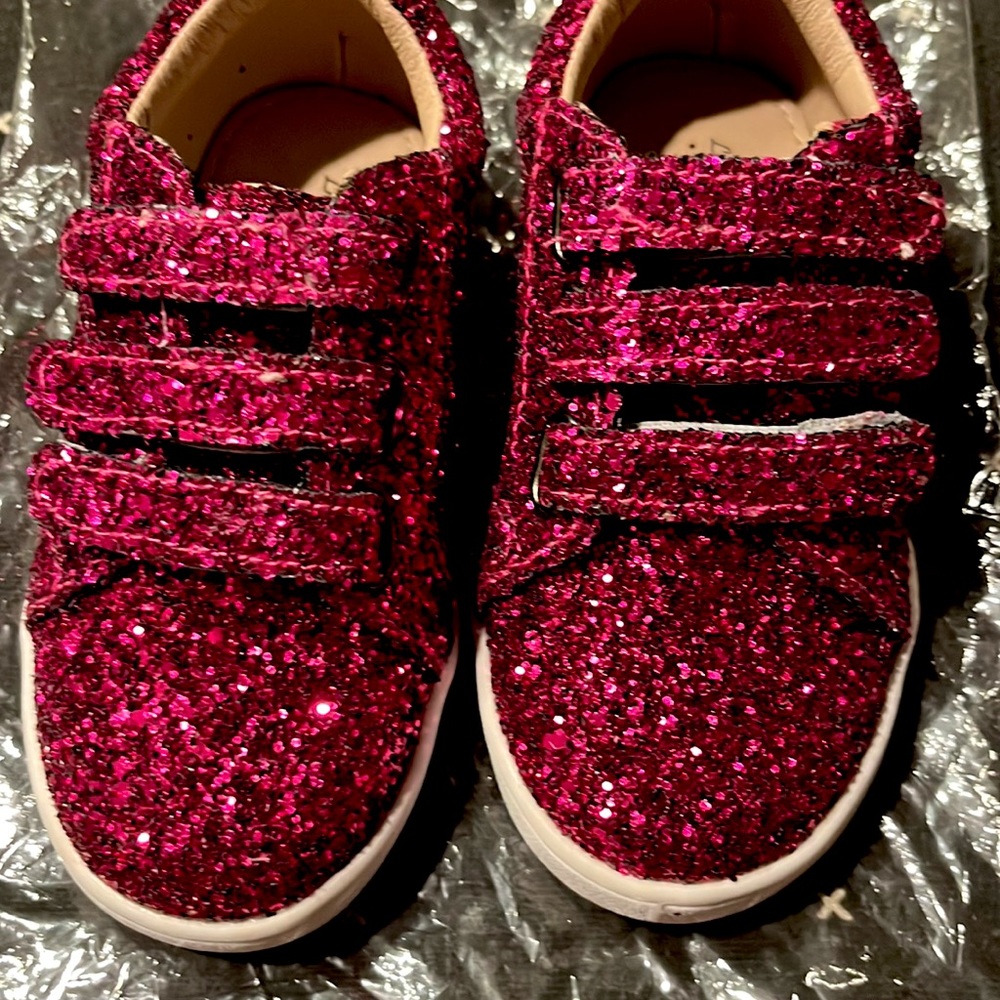 Beautiful Boutique Pink Sparkle Girls Sneakers